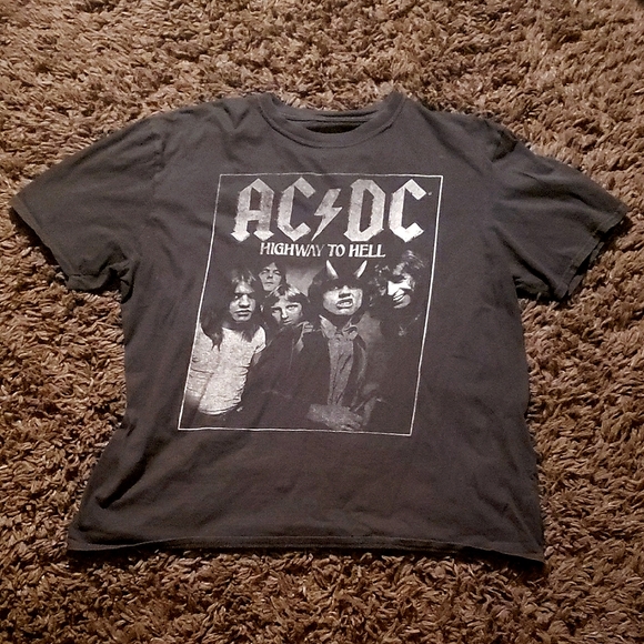 AC/DC Other - AC/DC Highway to Hell Graphic Tee - Dark Gray